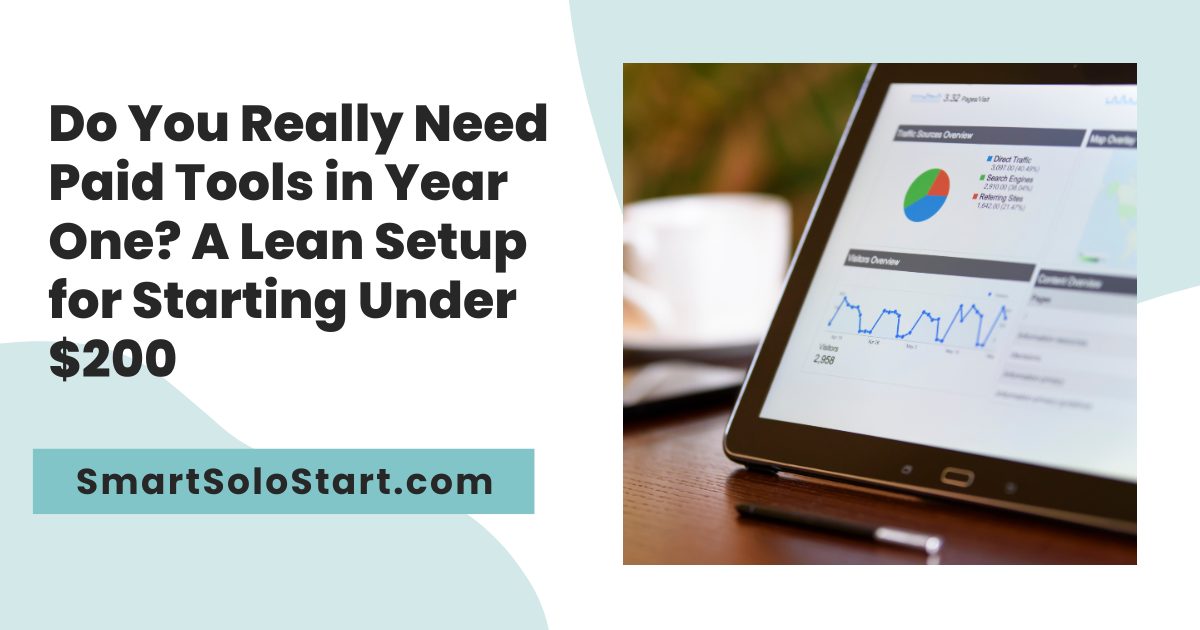 Do You Really Need Paid Tools in Year One? A Lean Setup for Starting Under $200