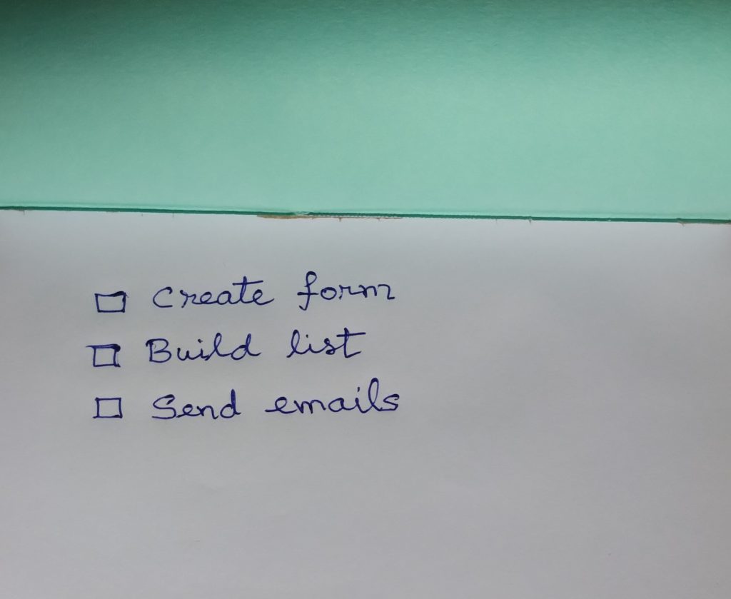 Simple, beginner friendly checklist