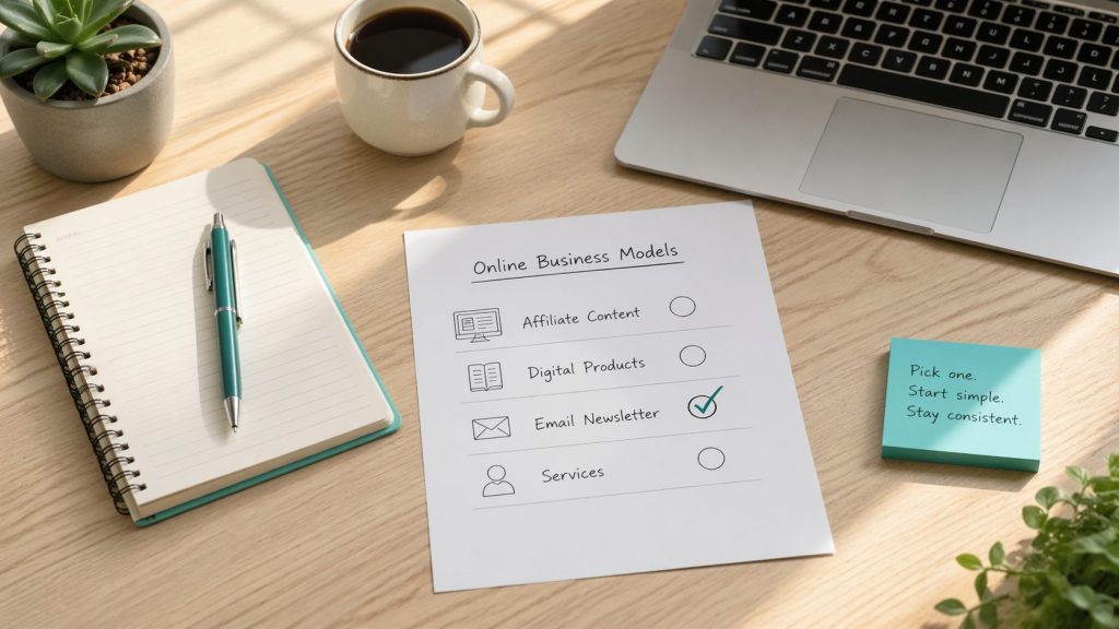 The four easiest online business models