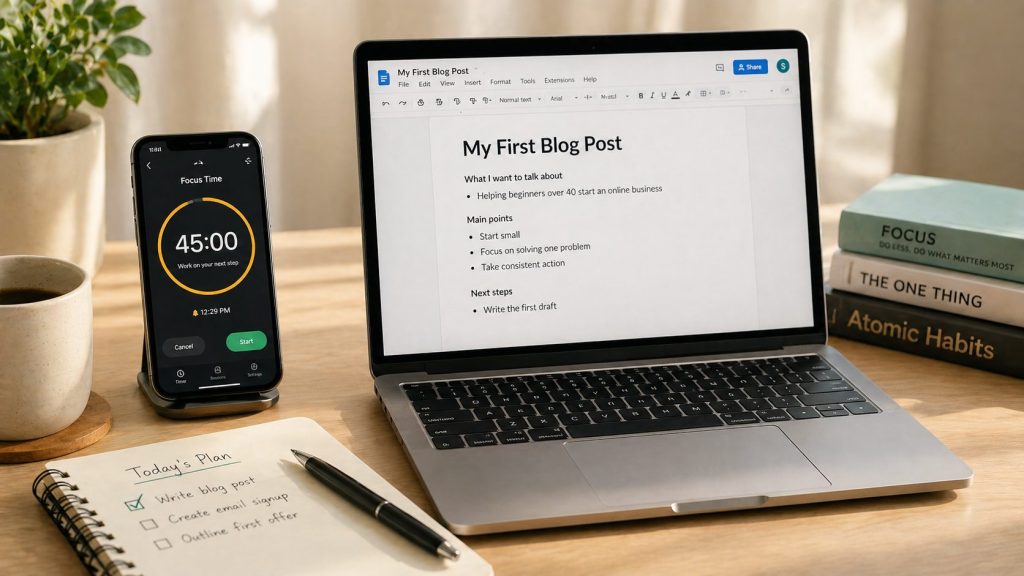 A small block of focused time is often all it takes to turn intention into something real.