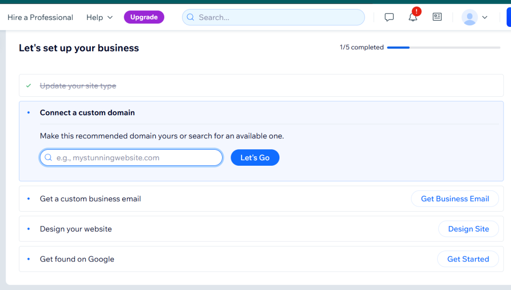 Getting started with Wix
