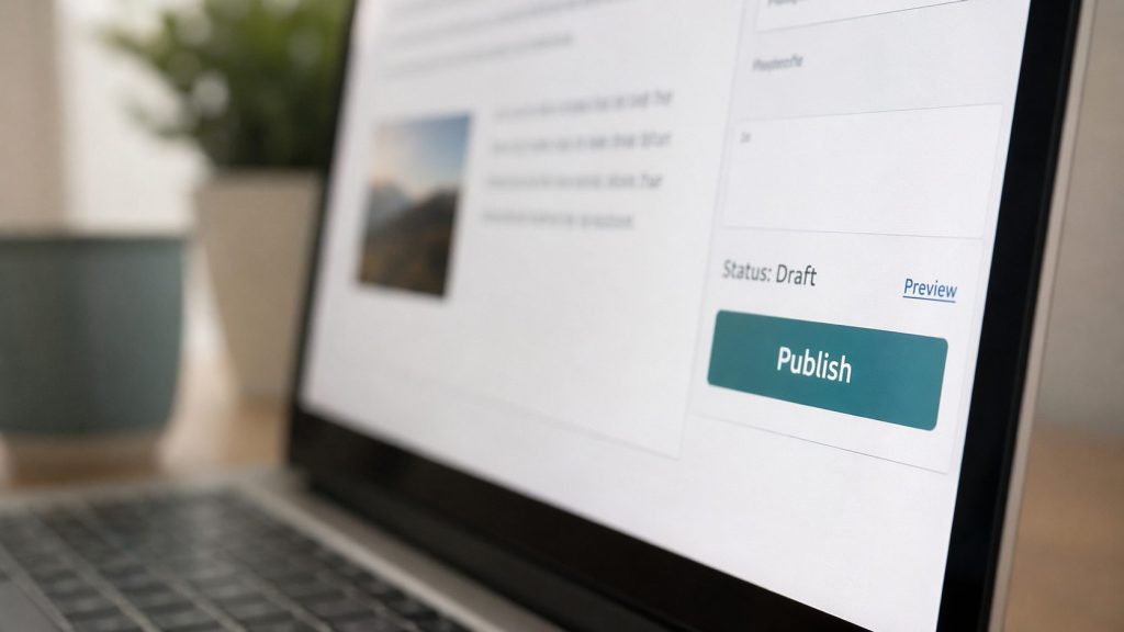 Hitting publish isn’t a big moment. It’s just a small step forward