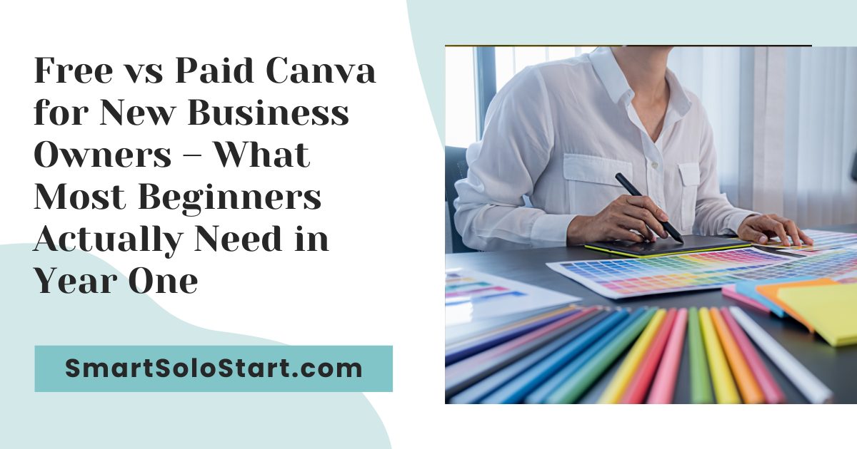 Choosing between free vs paid Canva for beginners